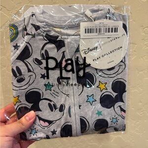 NIB Little Sleepies Mickey Forever Shorty Romper